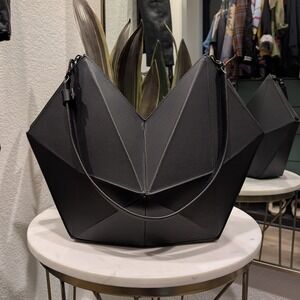 Finell RAE Shoulder Bag Origami Black Premium US Leather